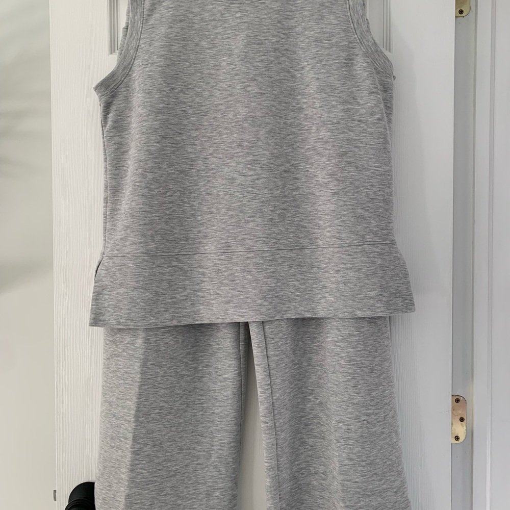 ANRABESS Women's Light Gray 2 Piece Lounge Set - Picture 2 of 10